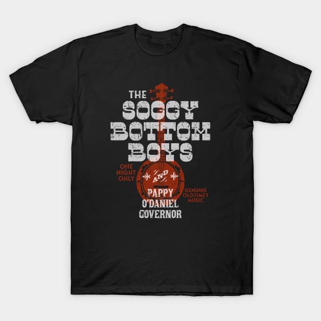 Soggy Bottom Boys - Pappy O'Daniel - Concert T-Shirt by Barn Shirt USA